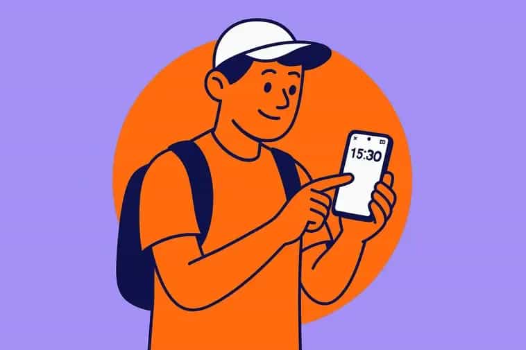 Estudiante utilizando su Xiaomi 15